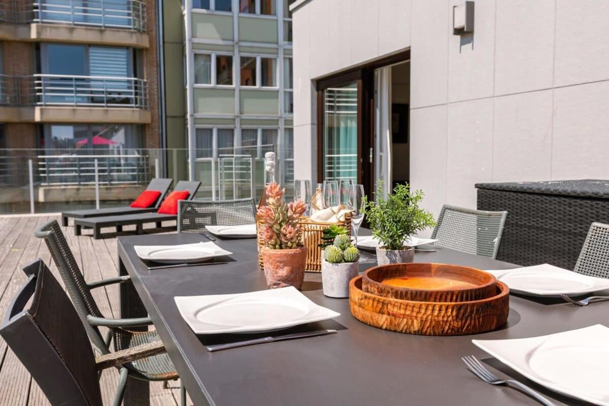 Huswell - Sunny Apartment In Knokke-Heist With Big Terrace Kültér fotó