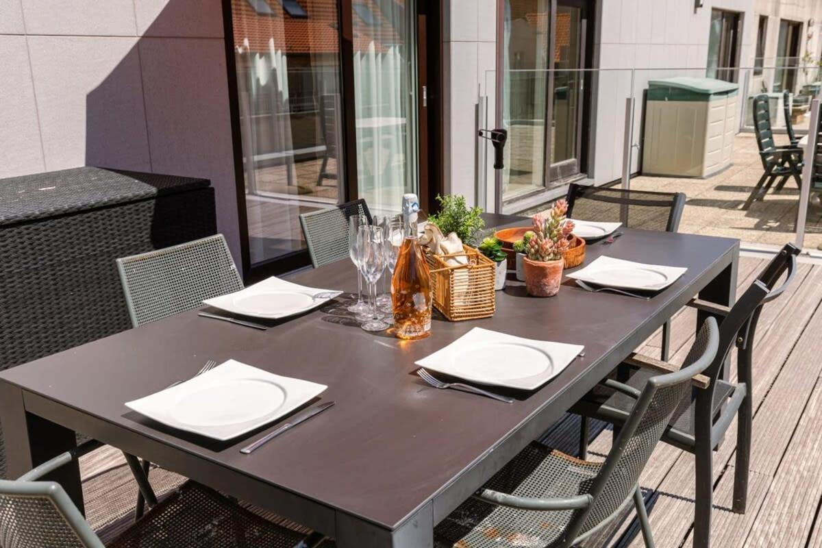 Huswell - Sunny Apartment In Knokke-Heist With Big Terrace Kültér fotó
